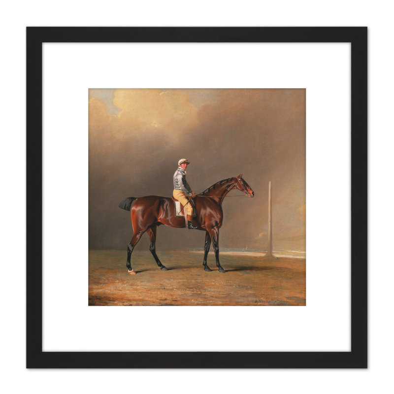 Marshall Diamond With Dennis Fitzpatrick Up by Benjamin Marshall - Single Picture Frame Painting