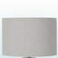 Lampe de table standard en verre Torino avec abat-jour en lin gris, H 27,82 po x l 14,89 po x P 14,89 po