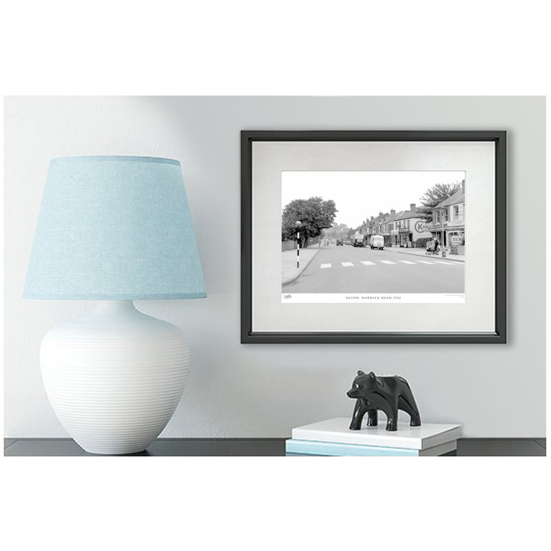 Olton, Warwick Road 1952 - Single Picture Frame Print, 28cm H x 36cm W x 2.3cm D