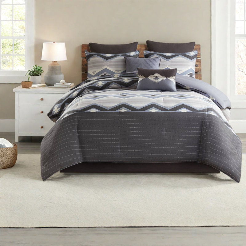 Piece Cal King Bedding Sets, Polyester Rustic Modern Home Comfort