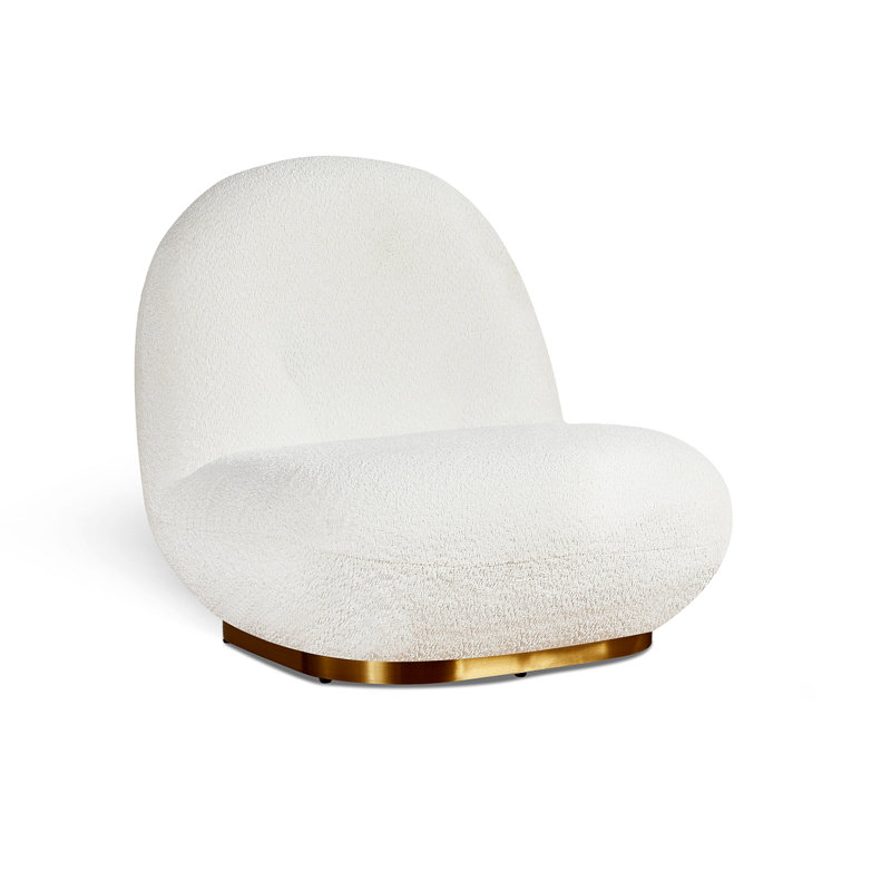 Méridienne Leif White Plush Glam