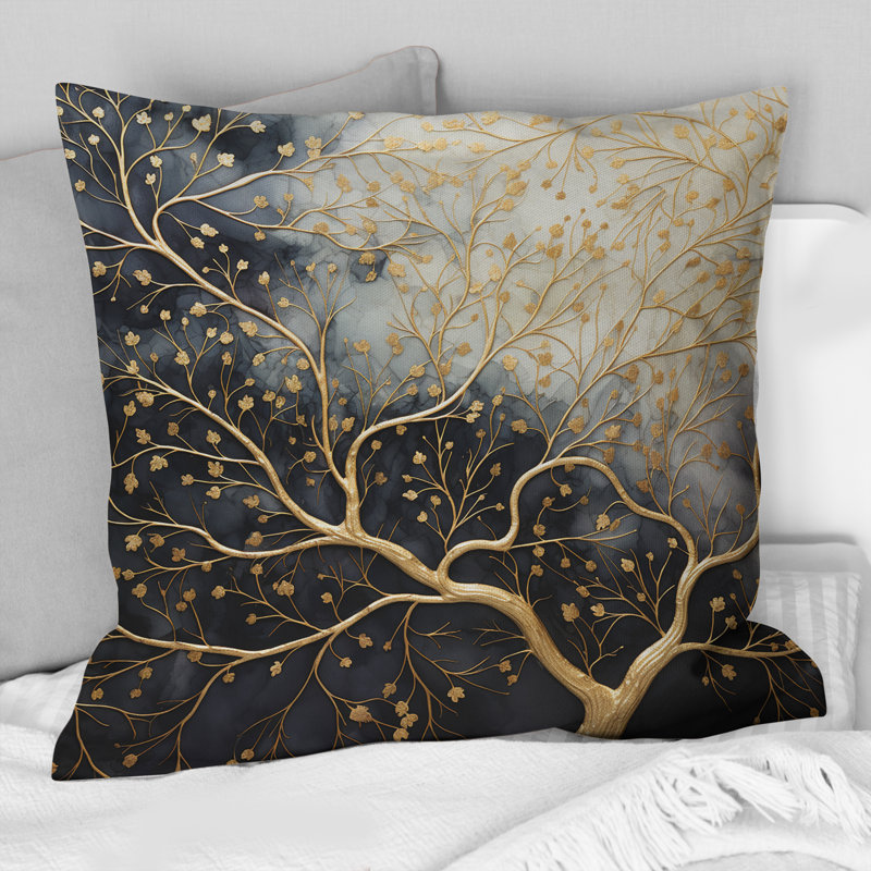 Coussin Golden Tree Tree Luminous Tangle II