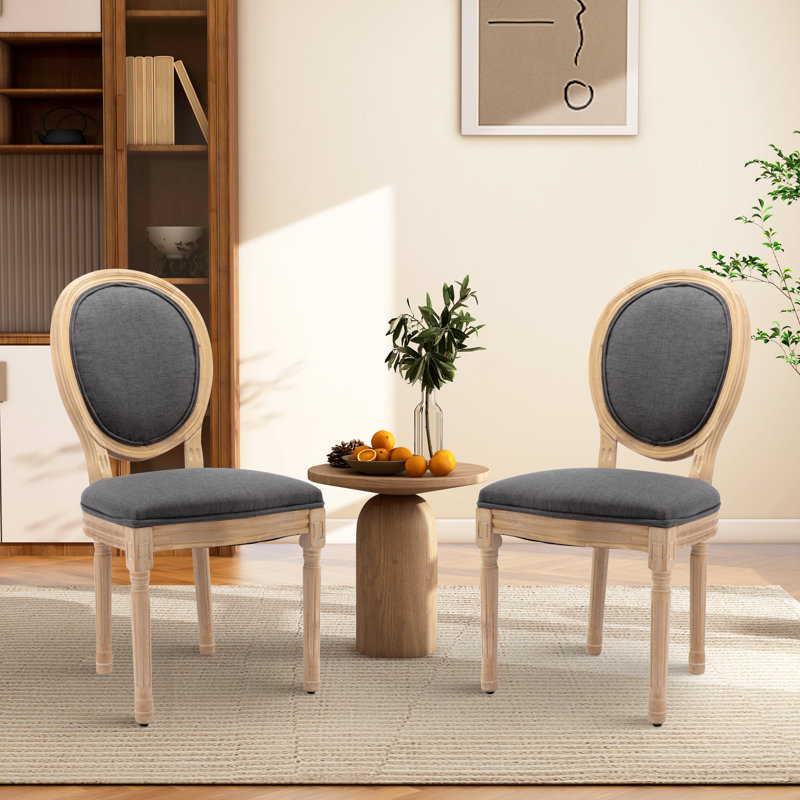 Chaise d'appoint Veana, Gris foncé