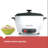 BLACK+DECKER, Rice Cooker, Uncooked Rice, Steaming Basket, Removable Non-Stick Bowl, One Touch-799255090