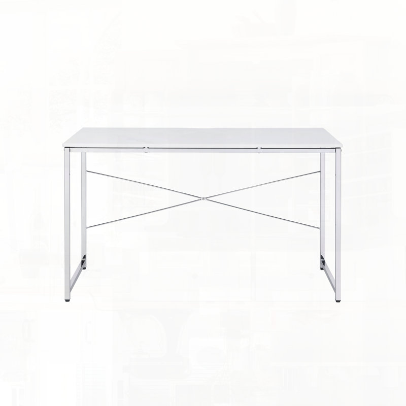 Bureau d'écriture avec pieds spacieux, Blanc
