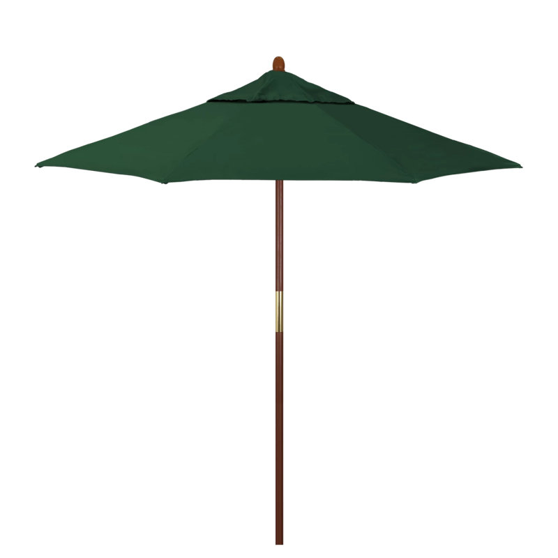 Parasol de marché octogonal 7,5 'x 7,5' Manon, Toile Sunbrella® vert forêt