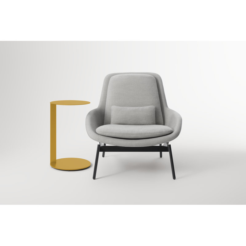 Table d'appoint Note, Moutarde, H 21,8 po x l 16 po x P 16 po