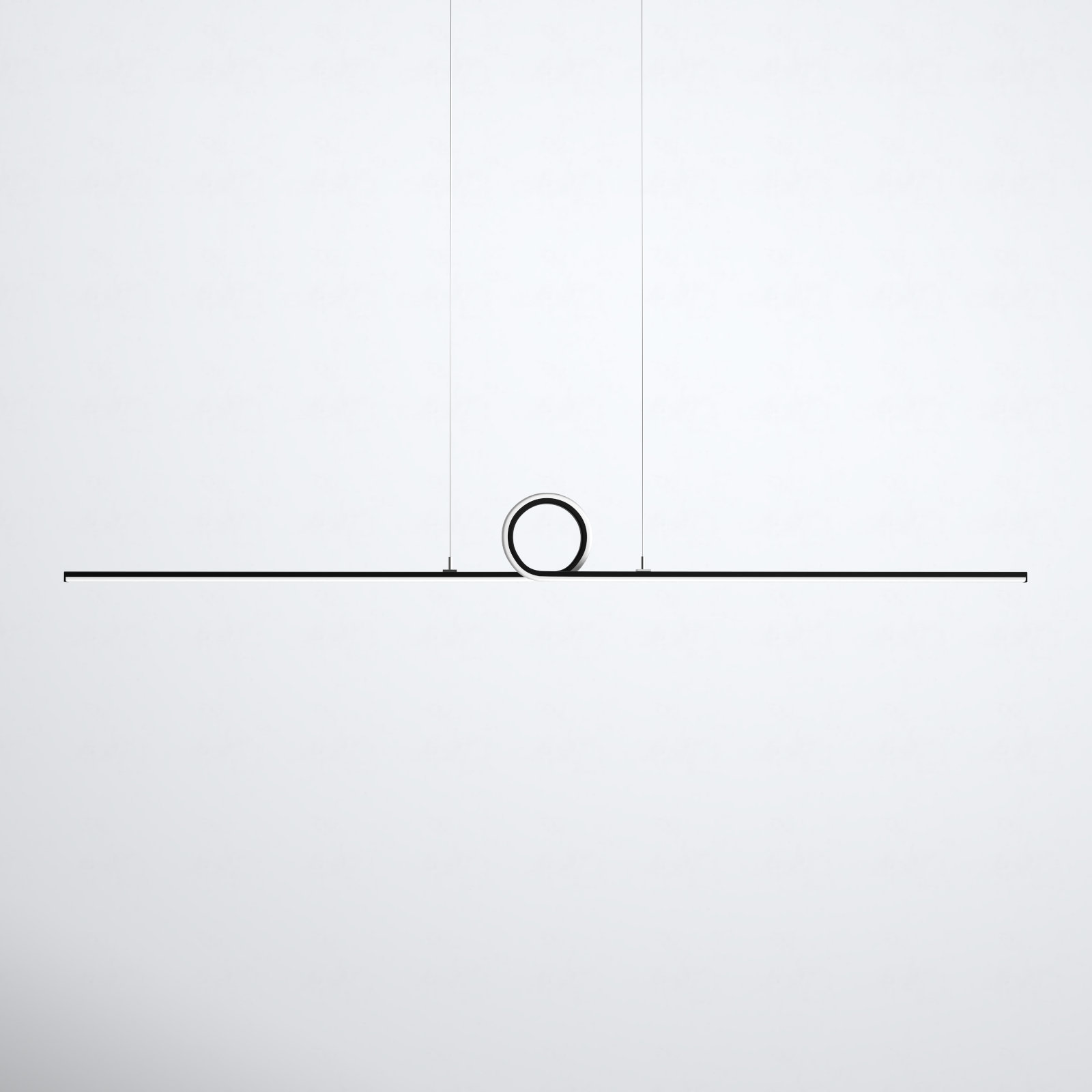 Dane Single Light Dimmable LED Pendant, Black