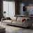Gray Genuine Leather Modular Sofa