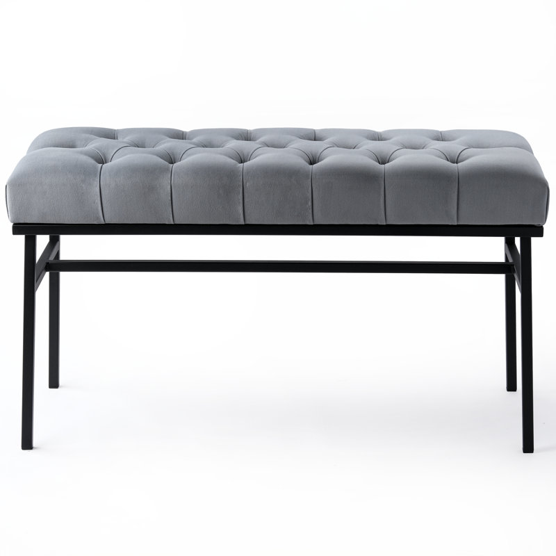 Fleuridor Velvet Upholstered Bench, H40 x W100 x D30cm