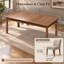 Table de jeu de société en bois massif de 200 cm de large avec 6 porte-gobelets et plateaux pour accessoires, finition noyer, table de jeu/salle à manger multifonctionnelle