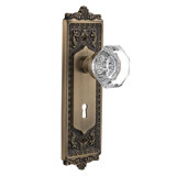 Egg & Dart Plate with Decorative Keyhole and Waldorf Door Knob