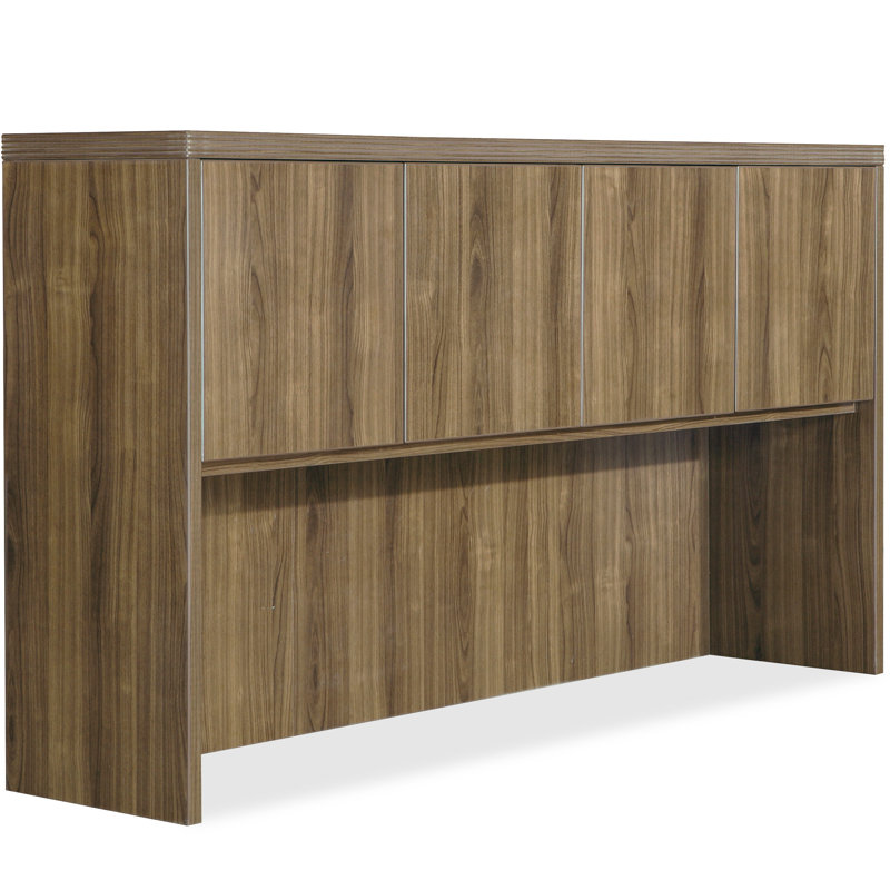 Coquille de bureau stratifiée Chateau, Noyer, H 38,19 po x l 66,1 po x P 5,12 po