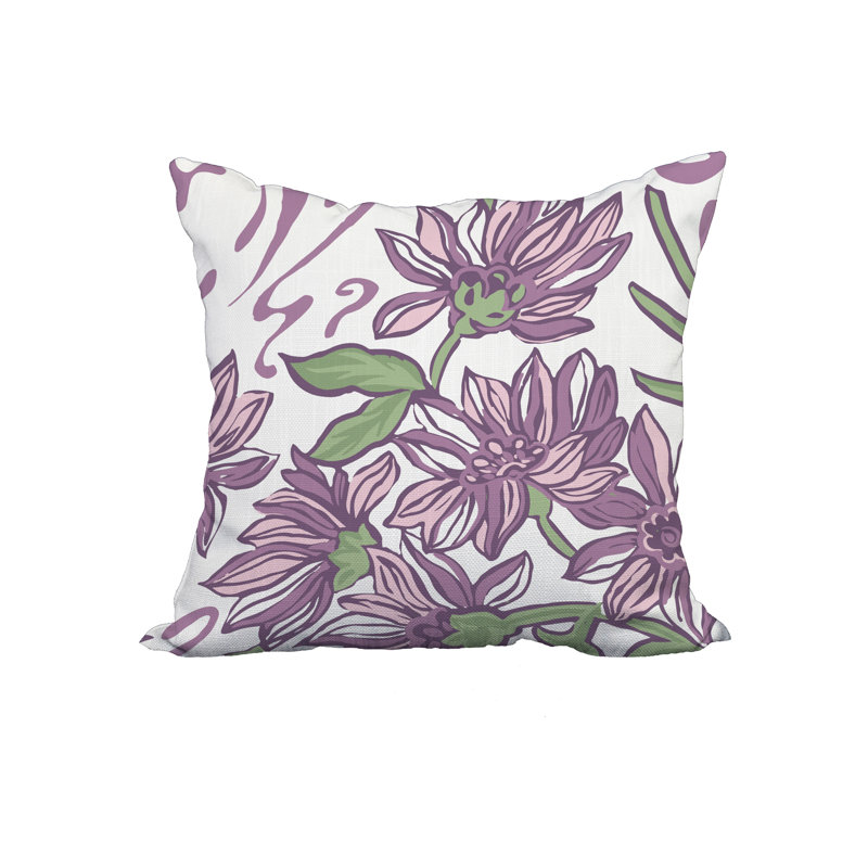 Coussin décoratif carré , 18 po x 18 po, Violet