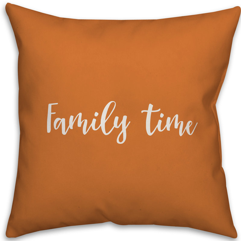 Oreiller carré , Orange, Housse de coussin