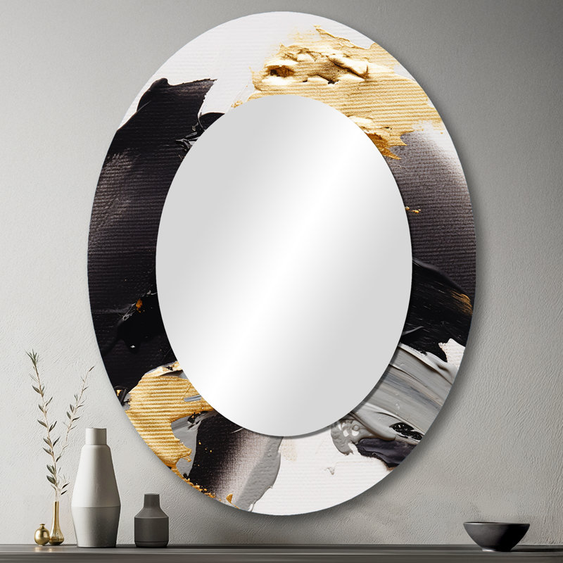 Miroir mural moderne exquis Darling Gold, 43 po x 33 po
