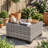 5-Person Outdoor Sectional Sofa Set With All-Weather HDPE Rattan, Cushions, And Wide Armrests-1007000677
