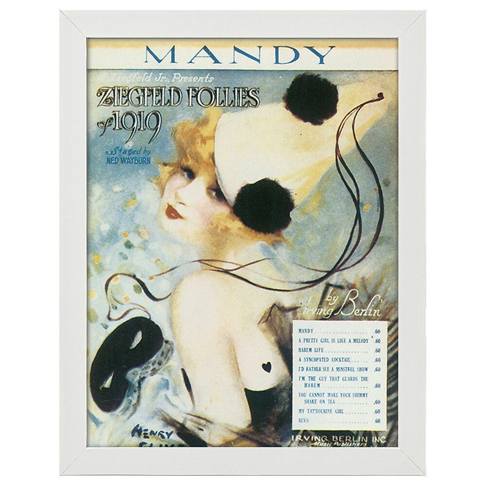 Leinwandbild Vintage Music Cover Mandy (Ziegfeld Follies 191)