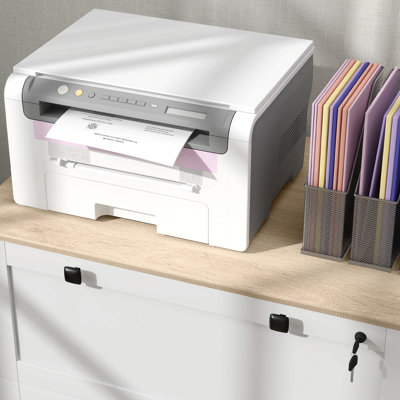 Lateral File Cabinet,Filing Cabinet With Adjustable Hanging Bar,For Home And Office
