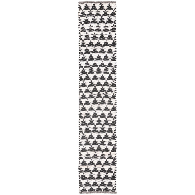 Egge Cotton Geometric Indoor Rug, Runner 1'2" x 5'1"