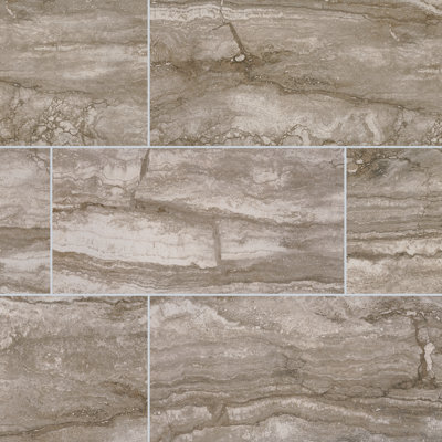 Carrelage de sol et mural aspect pierre en porcelaine mat 12 po x 24 po Beraldi