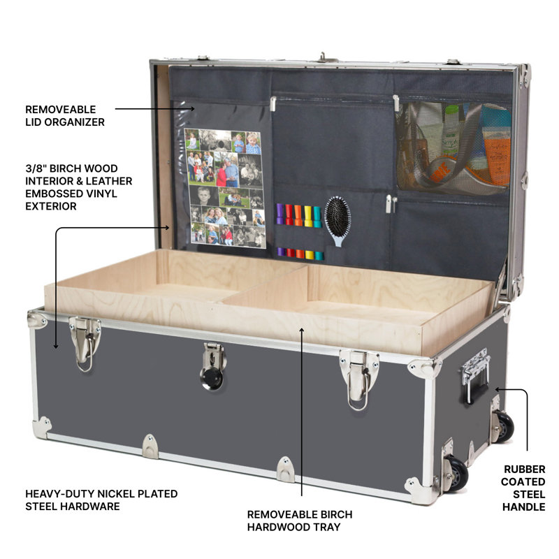 Grand coffre de rangement Rhino, Gris