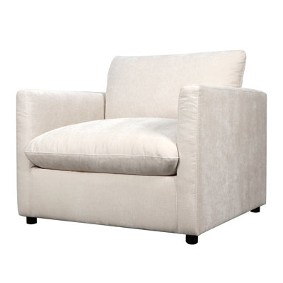 Chaise Blanchett - Tissu lin ivoire Contessa
