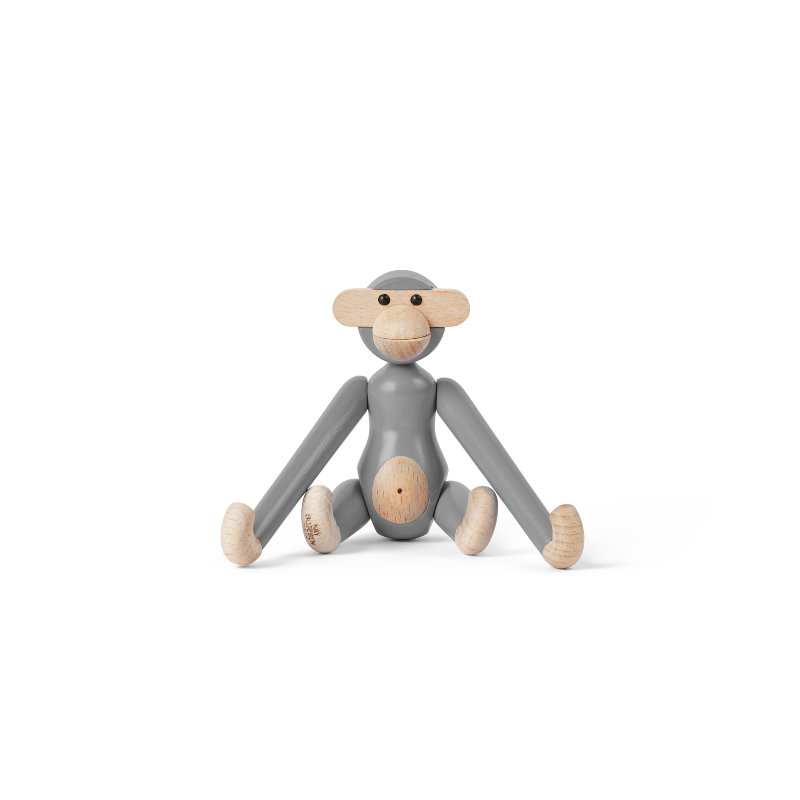 Kay Bojesen Monkey, Mini, Light Green, Gray