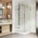 Monteray 36" W x 36" D x 79" H Hinged Frameless Shower Enclosure with 3/8  Clear Glass&Base