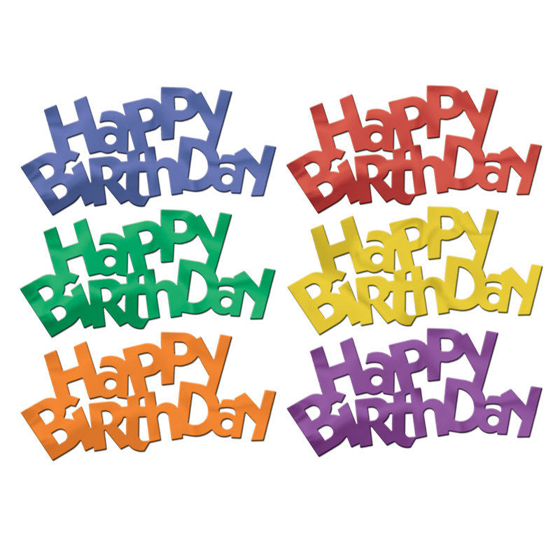 Jumbo «Happy Birthday» Fanci-Fetti