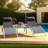 Lido 3-Piece Aluminum Pool Lounge Chair Set, 2 Adjustable Patio Chaise Lounges with Table-1088252339