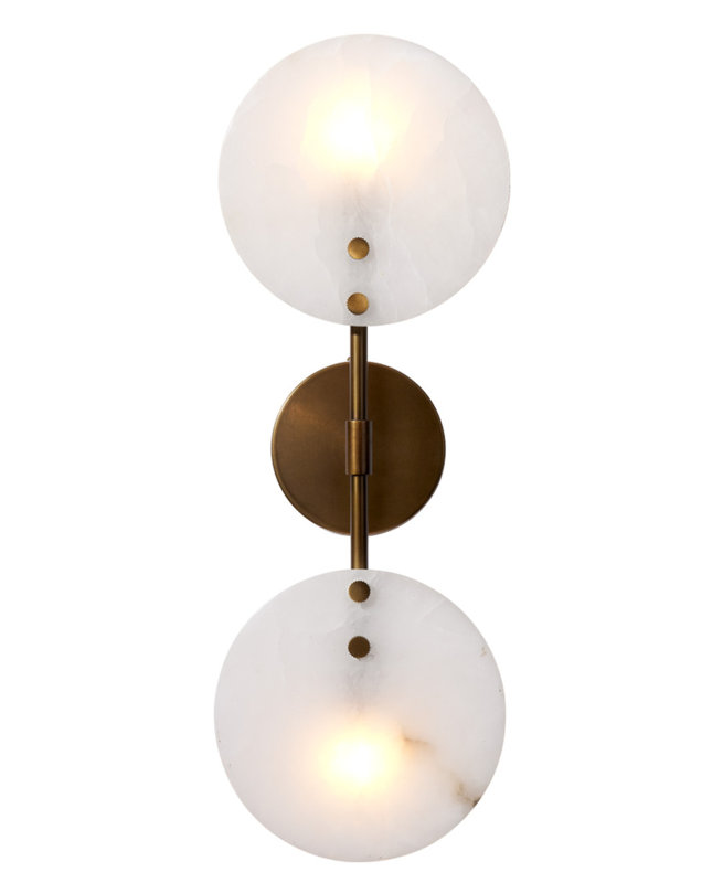 Oracle 2 - Light Armed Sconce, Antique Brass