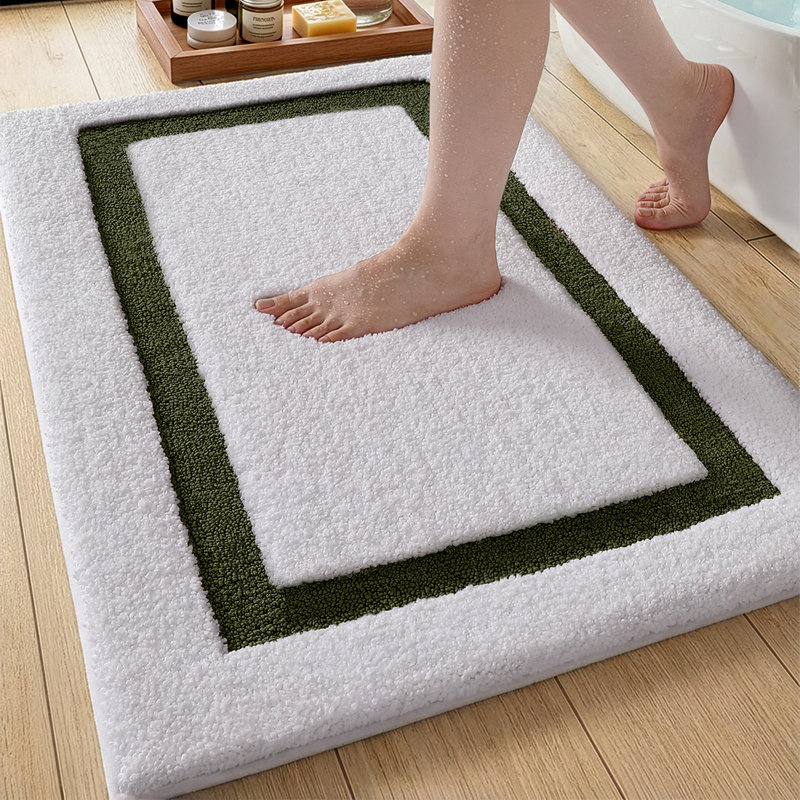 Tapis de bain avec envers antidérapant, 43" L x 24" W, Green