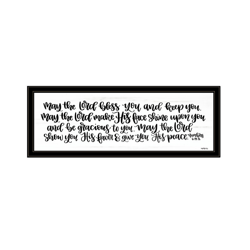 " May The Lord Bless You And Keep You ", Black
