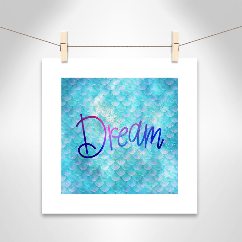 Décoration murale crème Dream Kids, H 16 po x l 16 po x P 1 po, Papier