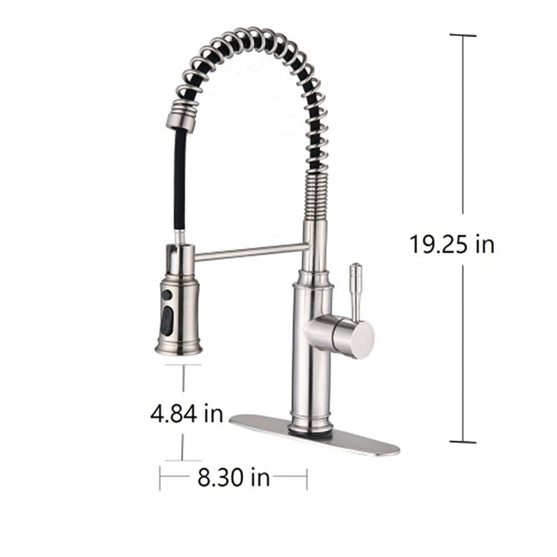 Red Cloud Pull Down Touch Kitchen Faucet, Brushed Nickel