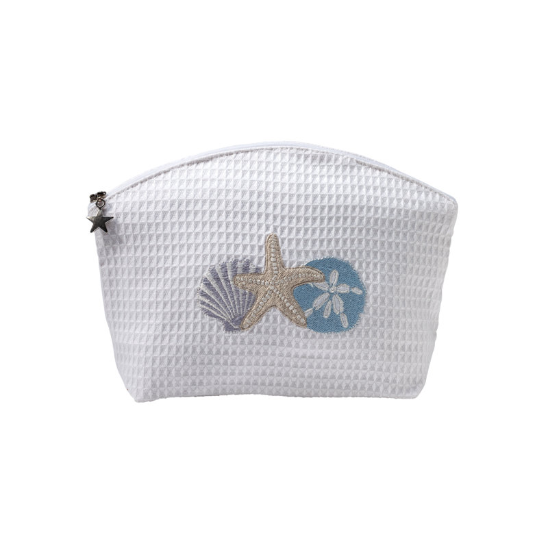 Shell Trio Waffle Weave Cosmetic Makeup Organizer