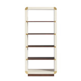79'' H x 36'' W Solid Wood Etagere Bookcase