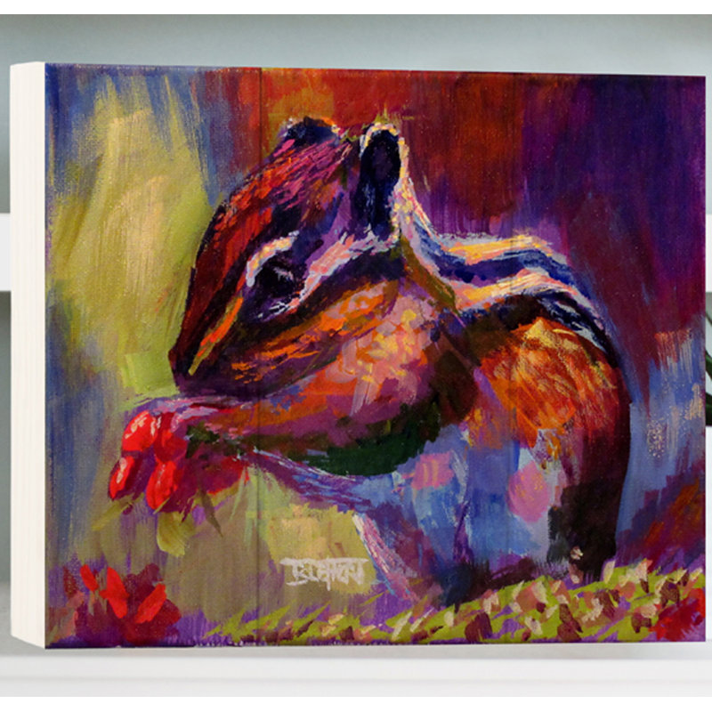 Décoration murale chipmunk chip board box