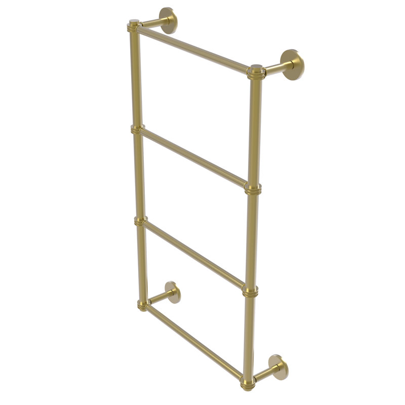 Dalston 4 Wall Towel Rack, Satin Brass, 34" H x 30" W x 5" D