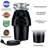 1/2 HP Continuous Feed Garbage Disposal with Chrome Flange and Stopper Kit