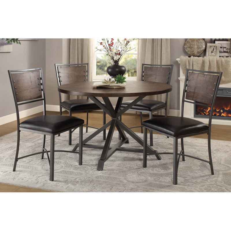 Ensemble de 2 chaises de style industriel
