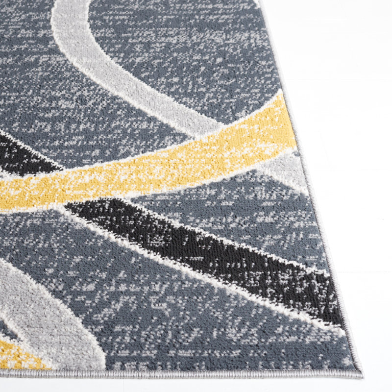 Garside Performance Abstract Rug, Rectangle 5'3" x 7'6"