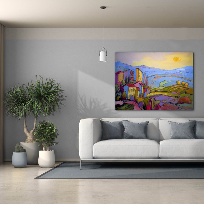  «Cascading Dream 2» par Dorothy Fagan, art mural sur toile, H 40 po x l 54 po