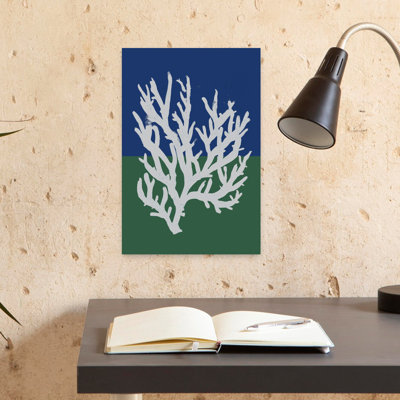 White Coral Silhouette by Treechild - Wrapped Canvas Print