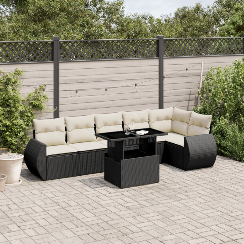 Vidaxl Garden Sofa Set PE Rattan Large Modular Garden Sofa Set