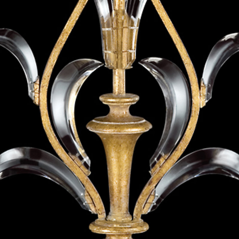Beveled Arcs Table Lamp, Gold