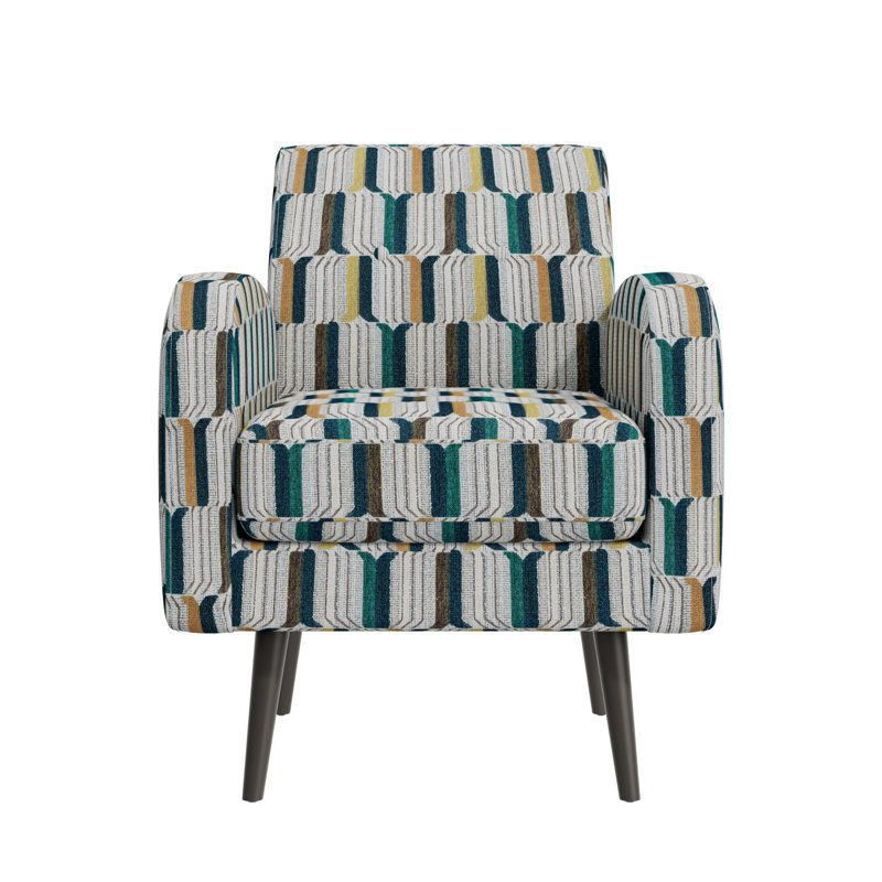 Chaise avec accoudoirs Darien, Jaune