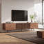 Vintage TV Unit & Stand for Large TVs | Premium Media Console in 1.8m/2.4m Sizes | Classic Walnut Finish | Fits 75-100 Inch Televisions | Bedroom & Living Room Furniture-973550549