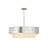Reverie Eight-Light Drum Chandelier - Hammered SS Shade & Textured Crystals-598773634